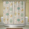 Retro Atomic Decor Shower Curtain for Modern Bath