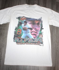 Retro Baltimore Orioles Logo T-Shirt Featuring Cal Ripken Jr.