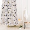 Retro Celestial Shower Curtain | Outer Space Stars Bath Curtain | Vintage Bathroom Decor