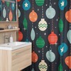 Retro Christmas Bathroom Decor Set with Shower Curtain, Tub Curtain and Decorations For Bathroom