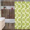 Retro Circles Shower Curtain, Groovy 60's 70's Hippie Bathroom Accessory, Retro Bathroom Decor