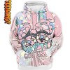 Retro Easter Dripping Clown All Over Print 3D Hoodie