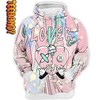 Retro Easter Loser Lover All Over Print Heart 3D Hoodie