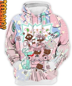 Retro Easter Rugrats Kids Got Em All Over Print Hoodie
