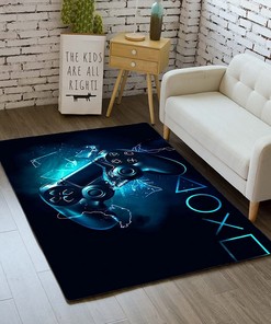 Retro Hoodie for Girls: Non-Slip Area Rug with 3D Printed Gamepad and Controller Design
