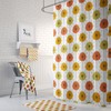 Retro Mid Century Atomic Shower Curtain Set with Vibrant Bath Accessories