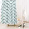Retro Mid Century Geometric Shower Curtain, Fabric Bathroom Decor, Unique Bath Curtain