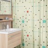Retro Mid Century Modern Shower Curtain, Vintage Bathroom Decor, MCM Style