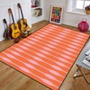 Retro Seamless 60s 70s Aesthetic Style Area Rug Personalized Home Decor with Vintage 70s Feel