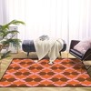 Retro Seamless Aesthetic Style Area Rug with 70s Retro Vibe for Modern Home Decor