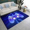 Retro Video Game Printed Rug - Non-Slip Gamer Carpet, Classic Game Theme Floor Mat