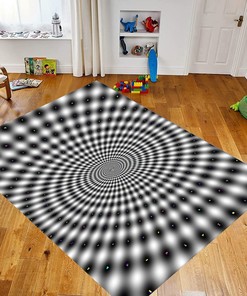 Retro Wooden Guitar Music Lover Black Area Rug - Non-Slip Indoor Carpet Perfect for Your Bedroom
