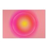 Retro-inspired Gradient Hot Pink Vortex Illusion Rug with Personalized Touch for Living Room or Bedroom