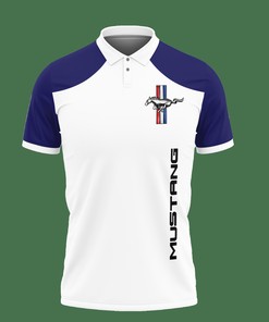 Rev up your style with the 3D Printed The Ford Mustang PVT-LT Polo Shirt classic polo collar.