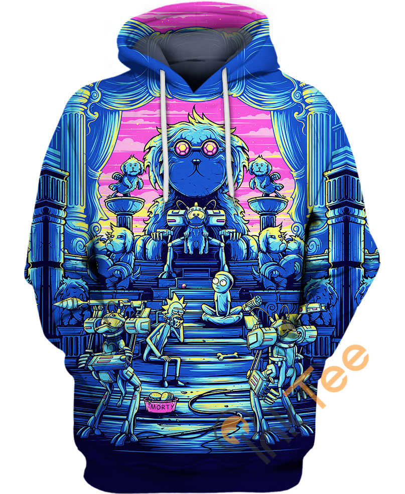 Rick And Morty Lawnmower Dog All Over Print 3D Hoodie