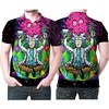Rick And Morty Yoga Portalgun Wine Funny Printed 3D Polo Shirt with Breathable Fabric