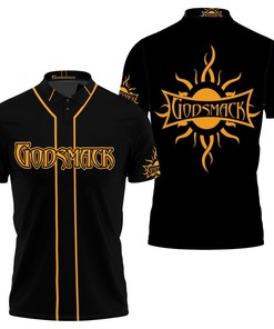Rock Music Fans Will Love Godsmack Band Logo 3D Polo Shirt in All Over Print and Breathable Fabric