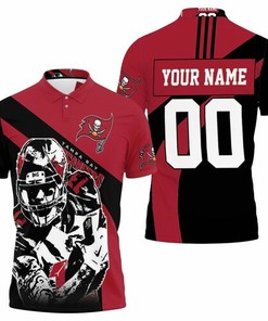 Rock Your Team Spirit with a Personalized Tampa Bay Buccaneers Mike Evans 3D All Over Print Polo Shirt