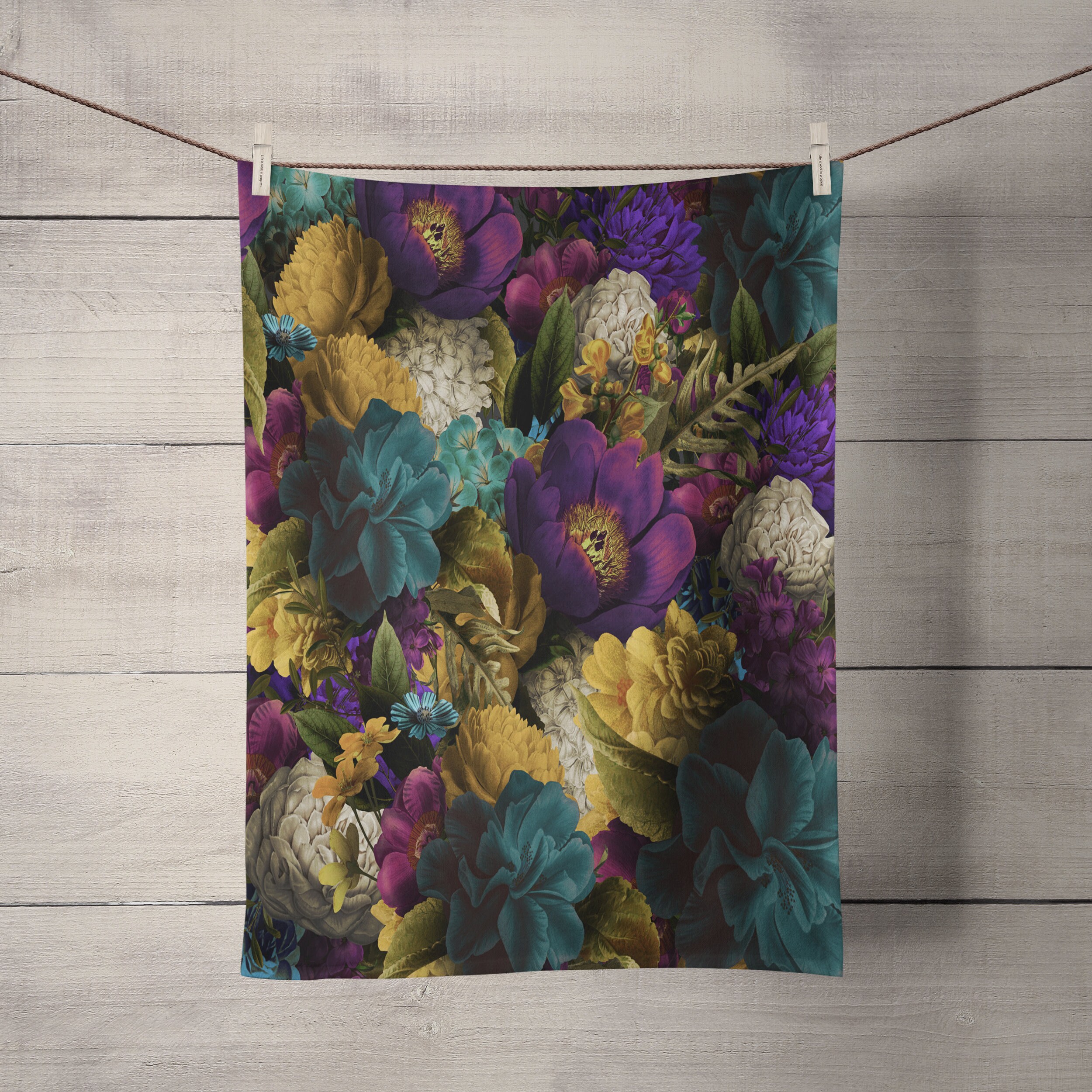 Romantic Floral Shower Curtain - Delicate Bath Curtain with Matching Towels and Mat for Romantic Bathroom Decor - Image 3