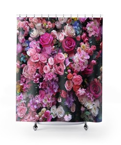 Roses Floral Shower Curtain | Bathroom Decor | New Home Gift | Flower Curtain | College Dorm Decor | Girls' Bathroom
