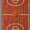Rust Basketball Childrens Play Area Rug - Perfect for Bathroom, Playroom & Kindergarten Classroom