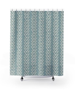 Rustic Farmhouse Shower Curtain for Dorm or Bathroom Decor