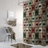 Rustic Lodge Buffalo Plaid Shower Curtain with Matching Bath Accessories