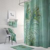 Rustic Peacock Feather Shower Curtain with Wildlife Bath Decor