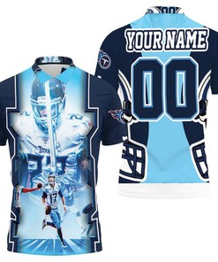 Ryan Tannehill Tennessee Titans Afc South Champions Super Bowl 2021 Personalized All Over Print Polo Shirt