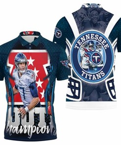 Ryan Tannehill Tennessee Titans Afc South Division Champions Super Bowl 2021 3D All Over Print Polo Shirt