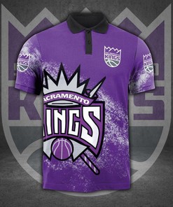 Sacramento Kings Jersey 3D All Over Print Polo Shirt with 3D T-Shirt Blender