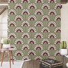 Sage Floral Shower Curtain - Natural Bath Curtain with Optional Towels and Mat for Relaxing Bathroom Decor