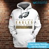 Salute To Service Philadelphia Eagles Custom Name 3D Hoodie with Custom Print