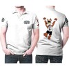 San Antonio Basketball Mascot White 3D All Over Print Polo Shirt with Athleisure Design