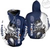San Diego Padres Jack Skellington and Zero 3D Hoodie in All Over Print Design