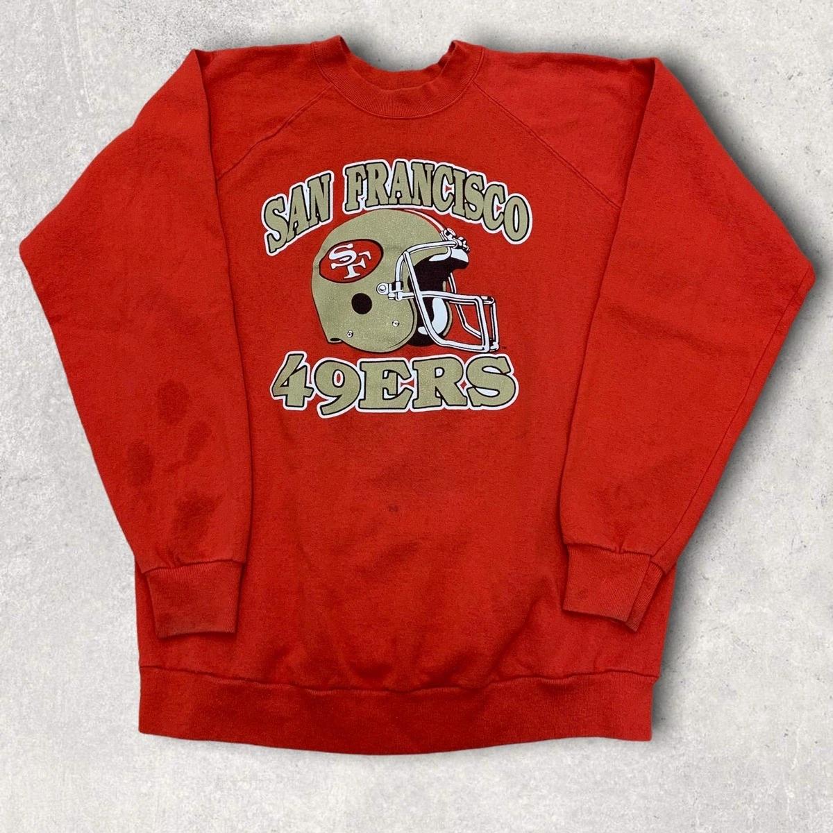 San Francisco 49Ers Pullover TshirHoodie Crewneck Sweatshirt Reprinted Gifts for NFL Fans