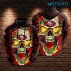 San Francisco 49ers Broken Skull All Over Print 3D Hoodie