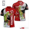 San Francisco 49ers Grinch Steals Christmas with Personalized 3D Polo Shirt
