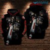 San Francisco 49ers Hoodie 3D All-Over Print Black Skull Gun Gift