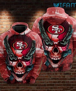 San Francisco 49ers Hoodie 3D All-Over Print Chained Skull Gift