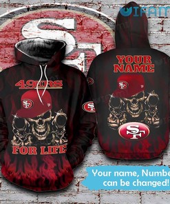 San Francisco 49ers Hoodie 3D All-Over Print For Life Custom Name Gift