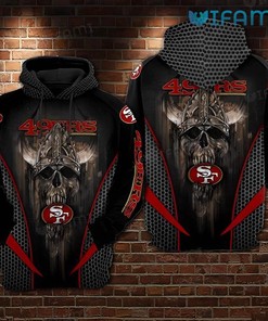 San Francisco 49ers Hoodie 3D All-Over Print Warrior Skull Gift