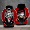 San Francisco 49ers King Skull Eagle All Over Print Hoodie