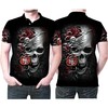 San Francisco 49ers Skull Rose Flower All Over Print Polo Shirt in 3D and Personalized Style