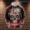 San Francisco 49ers Smokey Skull All Over Print Hoodie 3D