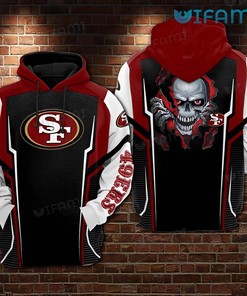 San Francisco 49ers Tearing Out All Over Print Hoodie with Back