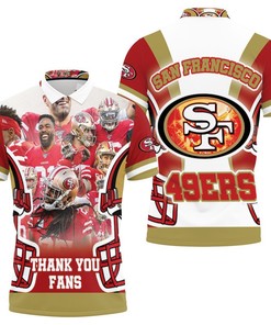 San Francisco 49ers Thank You Fan All Over Print Polo Shirt with 3D T-Shirt Blender