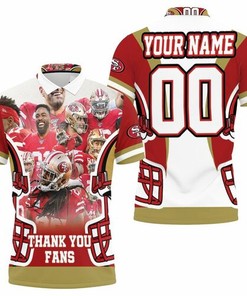 San Francisco 49ers Thank You Fans Personalized 3D All Over Print Polo Shirt with Breathable Fabric