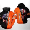 San Francisco Giants MLB US Flag Skull Zip Up Hoodie