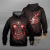 San Francisco Lava Skull 3D All-Over Print Hoodie